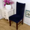 Couvercles de chaise en velours ￩tirement pour la pi￨ce ￠ housses ￩paisses douces.