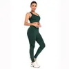 Conjuntos ativos 2 peças Mulheres ioga Conjunto Sexy High Sportswear Gym Roupos de ginástica Beleza Back Sport Bra Legeless Leggings Stripe Tracksuit