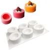 Bakeware Aletleri 6 Bölümler Silikon Puding Bardak Kek Kalıp Fransız Tatlı Mousse Diy Pişirme