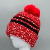 Bérets hiver chaud pull chapeau pour femmes velours tricoté bonnet mode Stretch tricot pull rayures décontracté casquette hommes