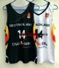 Custom Dirk Nowitzki #14 баскетбольный майка Bundesrepublik Deutschland Команда Германия черный белый размер S-4XL Любое имя и номер