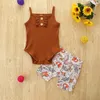 ملابس الملابس الصيفية المولودة طفلة طفلة