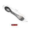 Dijkartikelen Sets Outdoor Camping Picnic Titanium Spork Lepel Telare ultralight wandelreizen kookgerei draagbaar