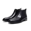 Handgemaakte heren lederen hoge top Britse stijl Vintage korte laarsjes Chelsea Boot