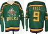 Hóquei masculino Mighty Ducks Jersey 9 Hawks Adam Banks Jesse Hall Jersey All Stitched Borderyer Ice Hockey Jerseys S-5xl