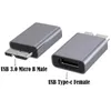 OTG 마이크로 B USB 3.0 어댑터 데이터 전송 Adaptador Type C 여성 대 마이크로 B 수컷 HDD SSD SATA HALD DRIVE 디스크 용 SATA 변환기