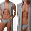 Vêtements de nuit pour hommes à la mode hommes peignoir sans manches respectueux de la peau vêtements amples pyjamas pour la nuit