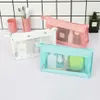 Female waterproof transparent mesh makeup bag wash bag 2059