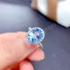 Topas Diamant Solitär Ringe Kristall Frauen Hochzeit Verlobungsring Mode Edlen Schmuck Geschenk
