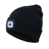 Bandanas LED Black Vailies świetliste dzianinowy kapelusz na zewnątrz wspinaczka kempingowa łowić wędkarstwo