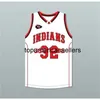 Jimmer Fredette # 32 Glens Falls Indians Blanc Rouge Rétro Maillots de basket-ball Hommes Cousu Personnalisé N'importe quel nom de numéro