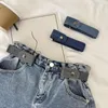 Correias cinturões sem fivela para calças jeans sem fivela de cintura elástica de cintura elástica Homens de moda casual invisível