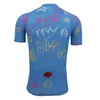 Vestes de course Jersey cycliste vélo porter des femmes à manches courtes Blue Vêtements Pro équipe ROPA CICLISMO CHILT MAILLOT MAILLOT MTB