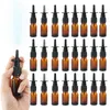 Lagringsflaskor 6/10/20/50pack 10 ml Amber Nasal Spray Bottle Glass Nose Mist Sprayer Press Head Empty Refillable Atomizer