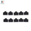 Новый 10шт RJ45 Black Ethernet Hub Port Anti Dust Cover Protect