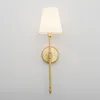 Wandlampen Moderne koperen lamp Noordse LED -verlichtingsarmaturen voor thuisdecor Living Room keuken badkamer slaapkamer gouden sconce luminaire