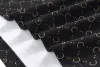 تي شيرت رجالي مصمم قميص بولو أسود وأبيض وذهبي أنماط متعددة من القطن الخالص والتطريز ضد التجاعيد تنفس طية صدر السترة للأعمال طباعة غير رسمية 3XL # 99