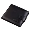 RFID Blocking Leather Wallet for Men- Multi Card 8 Credit Card Slots W snap Closure with 2 Po Holder 2508