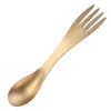 Dijkartikelen Sets Outdoor Camping Picnic Titanium Spork Lepel Telare ultralight wandelreizen kookgerei draagbaar