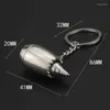 Keychains Creative Airplane Turbine Pendant Key Ring Fashion Keychain Storage Keys Portable Engine Jewel Silver Decoration Men Eloy