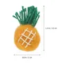 Artigianato in feltro di lana Decorcraft Ornamento Frutta Infeltrimento ad ago Capelli Pom Fai da te Ananas Frutti di peluche Ananas realistico Falso