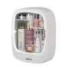 Storage Boxes Vanity Rack Wall-mounted Cosmetic Box Punch-free Bathroom Toilet Wash Hand Table