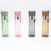 Cool Colorful Sparkle LED Lamp Pipes Kit Dry Herb Tobacco Filter Hookah Shisha Smoking Waterpipe Cars Vehicle Portable Hand Innovative Cigarette Bong Holder