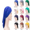 Man Womans Spandex Dreadlock Hat Under Scarf Hijab Tube Turban Solid Color Headgear Stretch Lock Horror Hat de921