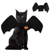 Colarinhos de cachorro colaras de halloween asas de morto de halloween para roupas de gato de estimação roupas de cosplay arnês engraçado vestido de acessórios suprimentos t2221212