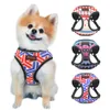 Colliers pour chiens Laisses Harnais pour chiots réfléchissants Mesh Nylon Dogs Cat Vest Harnais Joli imprimé pour petits chiens moyens Chats Chihuahua Yorkshire T221212