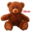 25/35cm Kawaii Teddy Bear Peluş Yastık Oyuncakları Güzel Yay Knot Ayılar Oyuncaklar Dolgulu Yumuşak Hayvan Dolls Çocuk Kızlar Noel Sevgililer Hediye