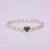 Bracelets porte-bonheur bijoux en perles étiquette coeur multi-style accessoires connecteur cuivre micro-incrusté Zircon unisexe Bracelet jonc pour femme