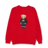 Designer Hommes Sweats Ours Polo Pull Pull En Peluche Dessin Animé À Manches Longues Col Rond À Capuche Lâche Impression Automne Hiver Tops