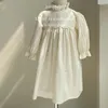 Rompers eleganckie księżniczki koronkowe romper wiosna jesienna falbany kolorowy niemowlę Jobsek Dzieci jednoczęściowe ubranie