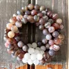 Länkarmband MG0848 Design 8mm Moonstone Armband Natural Botswana Agates Mala Balance Protection