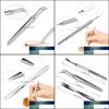 Other Dog Supplies 3Pcs Pet Flea Treatment Tick Removal Tools Set 2 In 1 Stainless Steel Fork Tweezers Clip For Drop Delivery Home Ga Otwpv