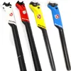 Black Knight Road Setcle Seat Post 3K Carbon Carbon Bike Aero Seatpost 27 2 30 8 31 6mm Red White Blue Yellow Cycling Parts276M