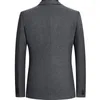 Herenpakken 2023 Merk Mannen Wol Blends Jasje Mode Effen Kleur Slim Fit Blazer Party/Bruiloft Tuxedo Blazers Terno