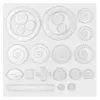 Educational Kids Toy 22pcs Spirograph Drawing Toys Set Interlocking Gears & Wheels Geometric Ruler Drawing Accessories Creative 1175