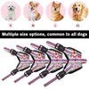 Collari per cani Guinzagli Nylon Durevole Imbracatura per cani Stampa Imbracatura per animali riflettente Nessuna imbracatura per cuccioli Pitbull regolabile per cani di taglia piccola e media T221212