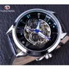 Forsining 2019 Time Space Fashion Series Skeleton Relojes para hombre Marca de lujo Reloj de pulsera automático para hombre Reloj automático Watch344H