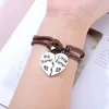 Bedelarmbanden 4-kleurs strass Vrienden zus Bracelet vrouwen sieraden hart vorm kpop diy cadeau aan vriendin oudste jongere splicing