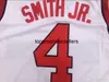 NCAA College Men Basketball 4 Dennis Smith JR. Jersey University NC State Wolfpack Jerseys Team Red Away White