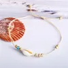 Ankjes vintage boho metaal wit zeeschelpstrand voor vrouwen goudkleur enkelband armbanden op het been vrouwelijk voet sieraden feest cadeau