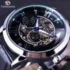Forsining 2019 Time Space Fashion Series Skeleton Relojes para hombre Marca de lujo Reloj de pulsera automático para hombre Reloj automático Watch344H