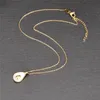 S￶t 316l Titanium Steel Avocado Shell Designer Halsband Kvinna 18K Guldpl￤terad l￤nkkedja Choker Womens Pendant Halsband f￶r Teen Girls Fashion Jewelry Gift