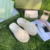 Designer slippers dames mode geborduurd canvas glijbanen sandalen meisjes