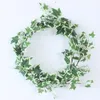 Fleurs d￩coratives 4pcs / lot Simulation de plante artificielle 1,8 m Ivy Strip Green Vine ￉gout d￩cor de mariage Home Wedding Wall Murd Hanging Rattan Faux