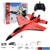 Electric/RC Aircraft ElectricRC SU57 SU35 RC Plane Radio Remote Control Airplane med lätt fast vinge handkastande skum elektrisk m dhoak