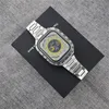Модификация роскошной модификации мод набор ссылок браслет ремешки AP Ap Armor Integrated Case Watchband Butterfly Clasp Steel Band Fit Iwatch Series 8 для Apple Watch Ultra 49 мм